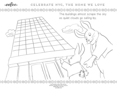 Download a Free Coloring Page: Skyscrapers of New York City