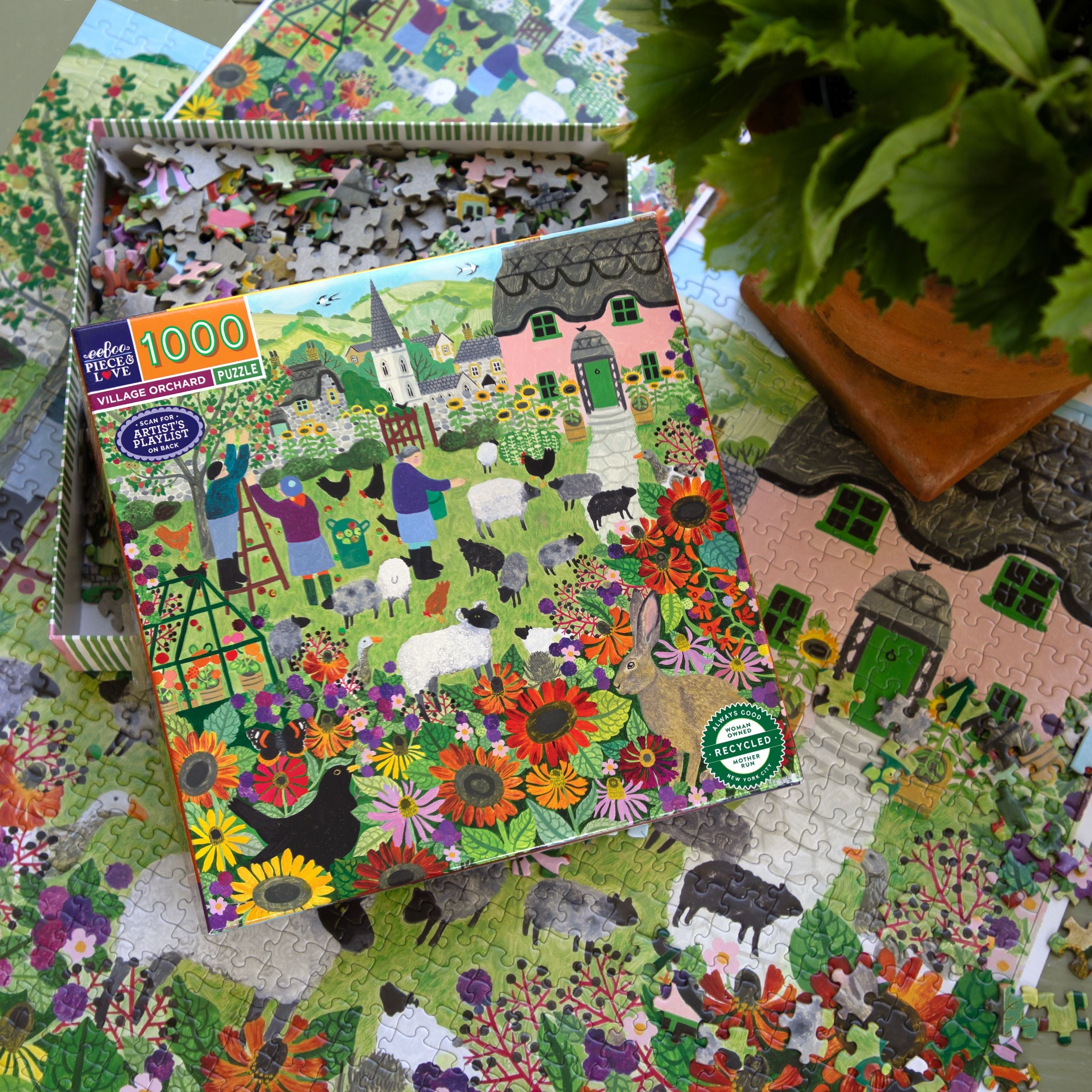 Village Orchard 1000 Piece Puzzle