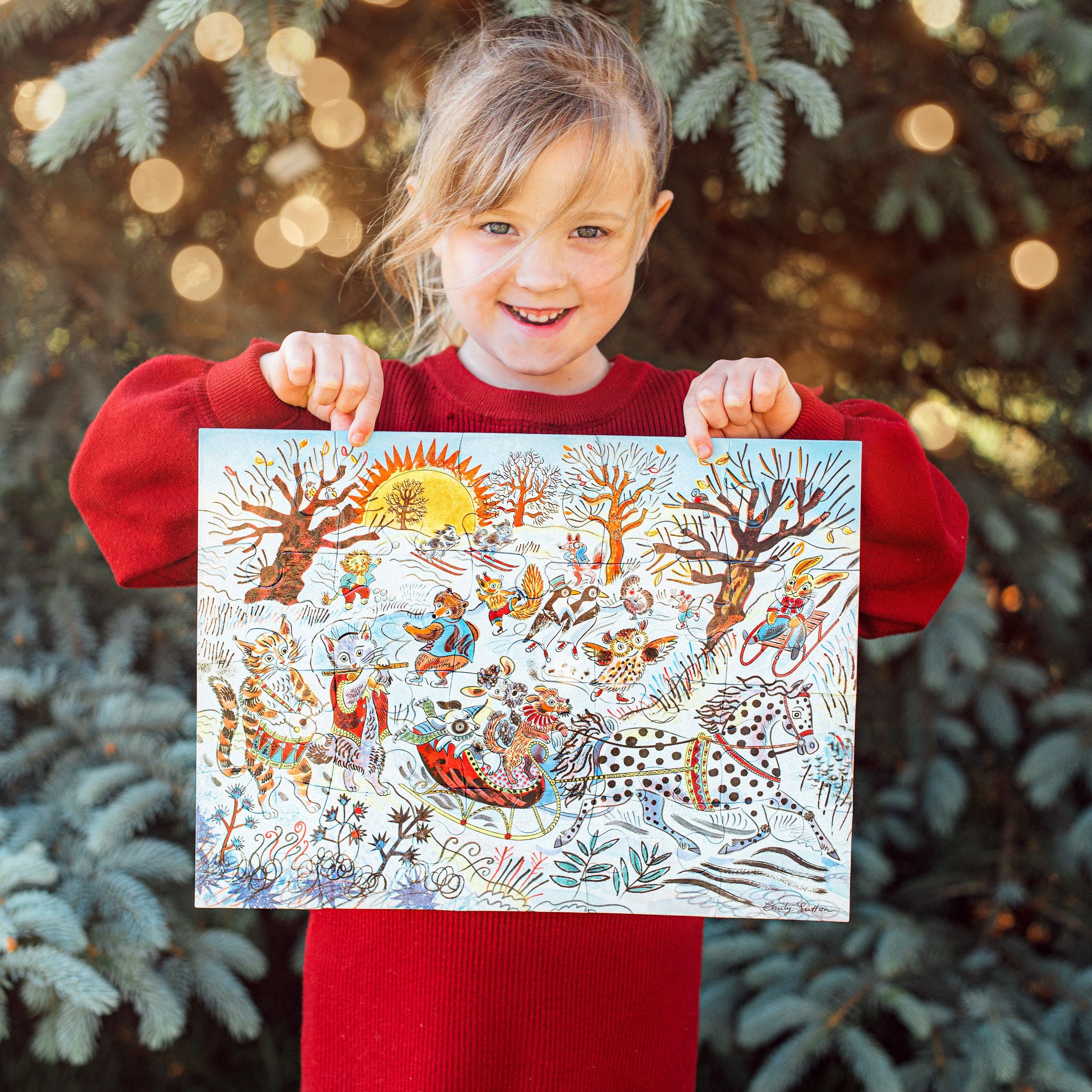 Winter Sleigh Ride 20 Piece Puzzle
