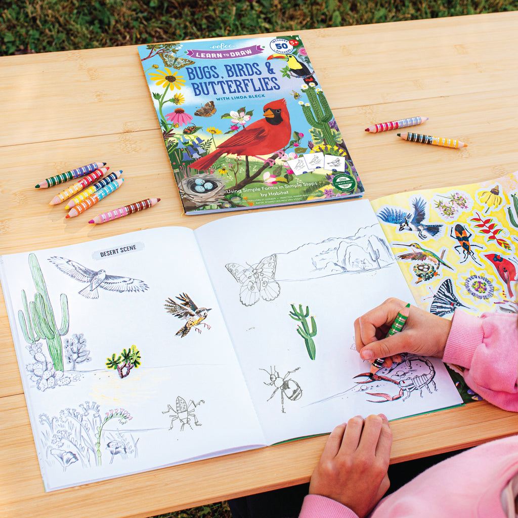 Learn to Draw Bugs, Birds, & Butterflies