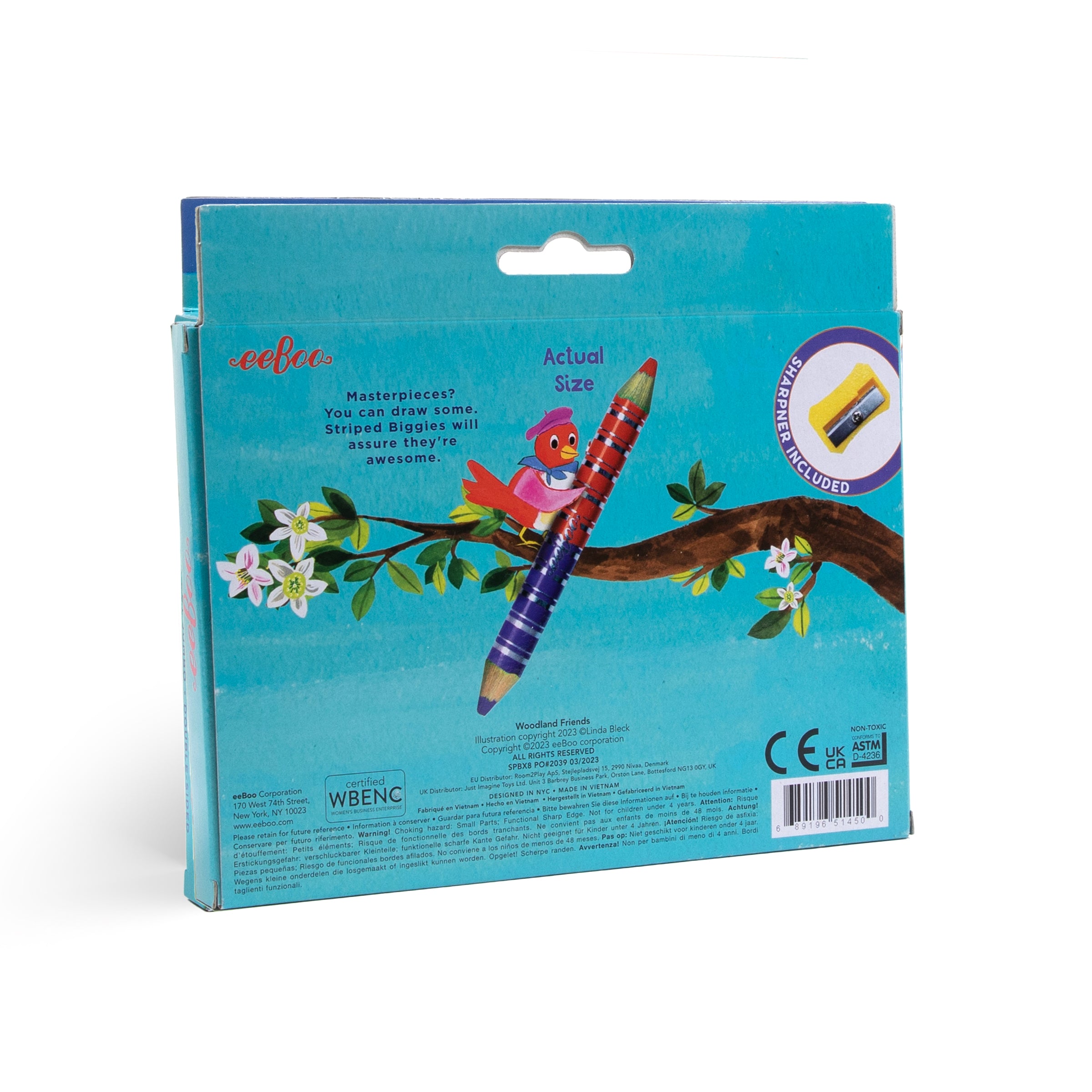 Woodland Friends 12 Double-Sided Biggie Pencil Assortment