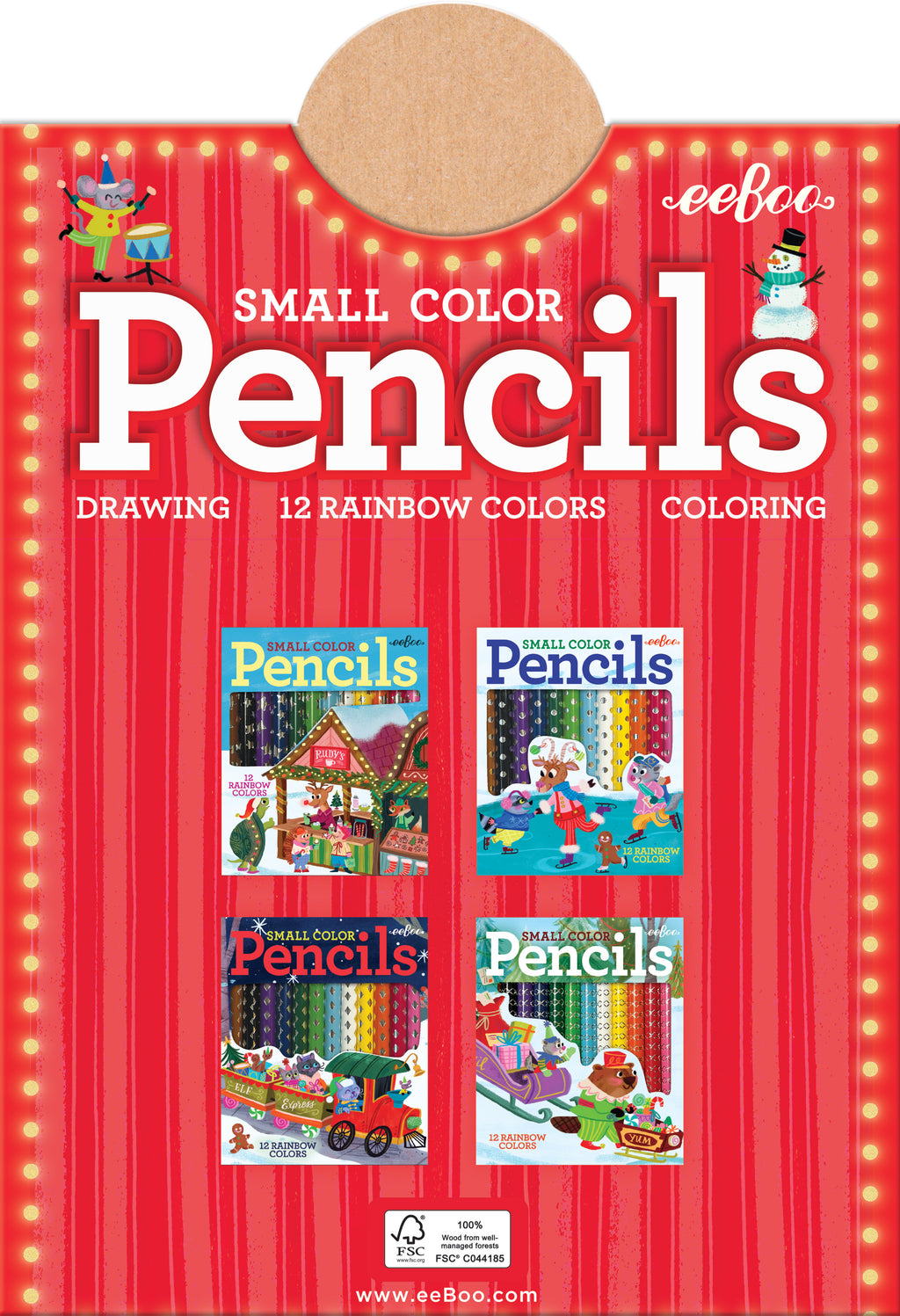 Christmas Village Small Pencil Assortment (24)