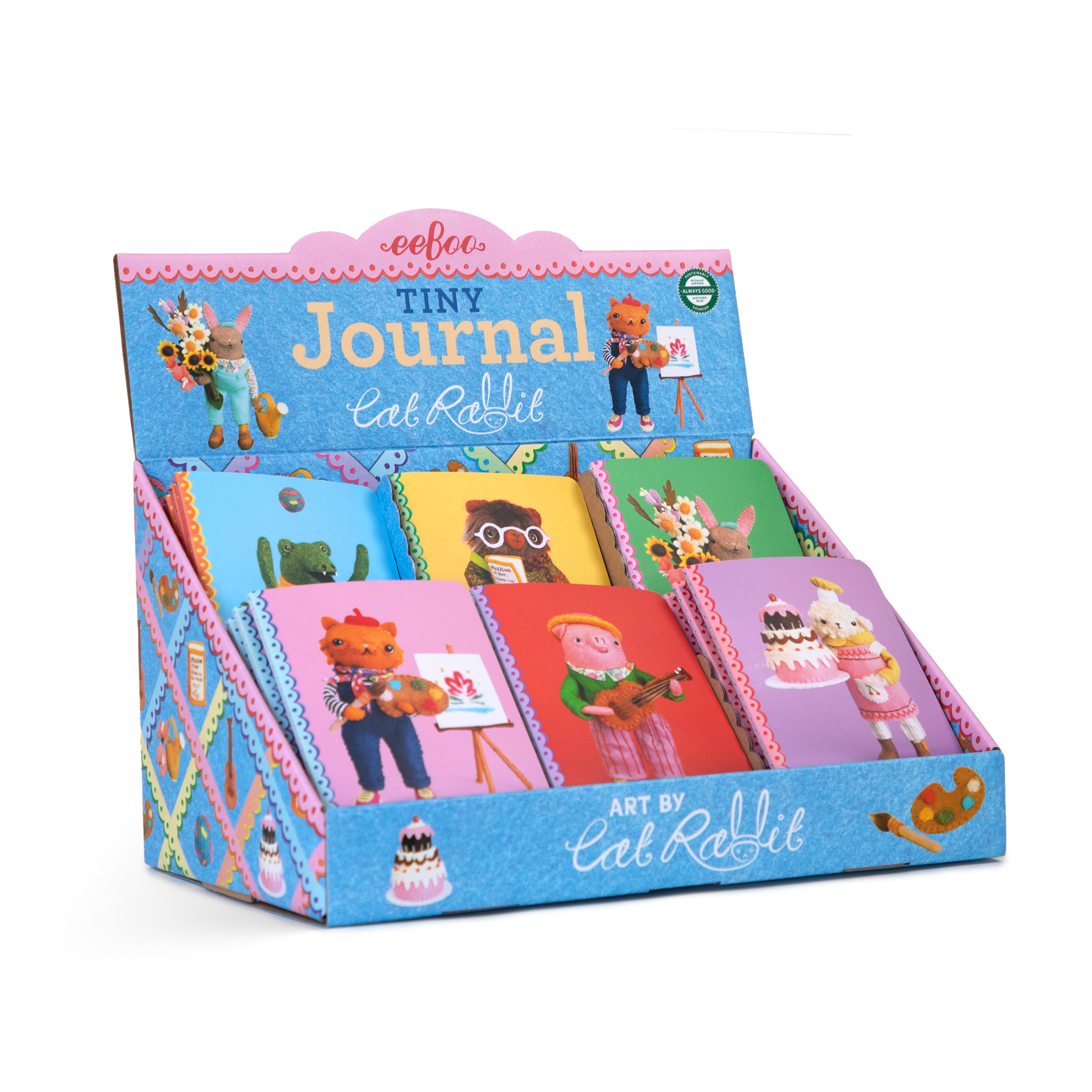 Cat Rabbit Tiny Journal Assortment (30)