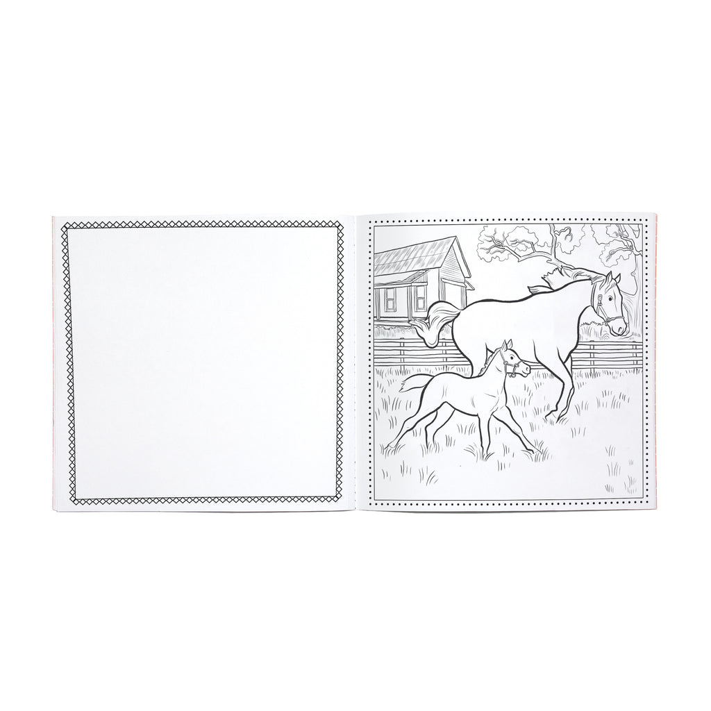 Farm Square Coloring Book