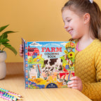Farm Square Coloring Book