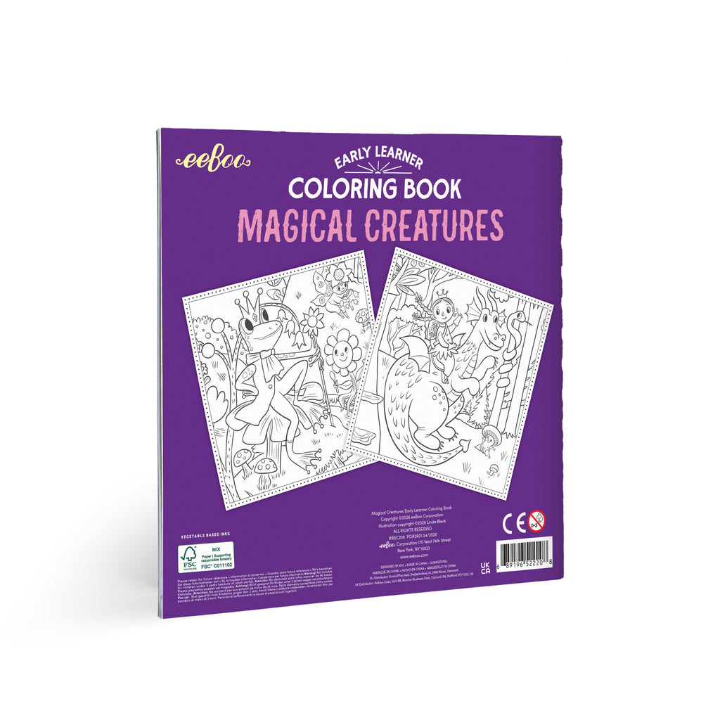 Magical Creatures Square Coloring Book