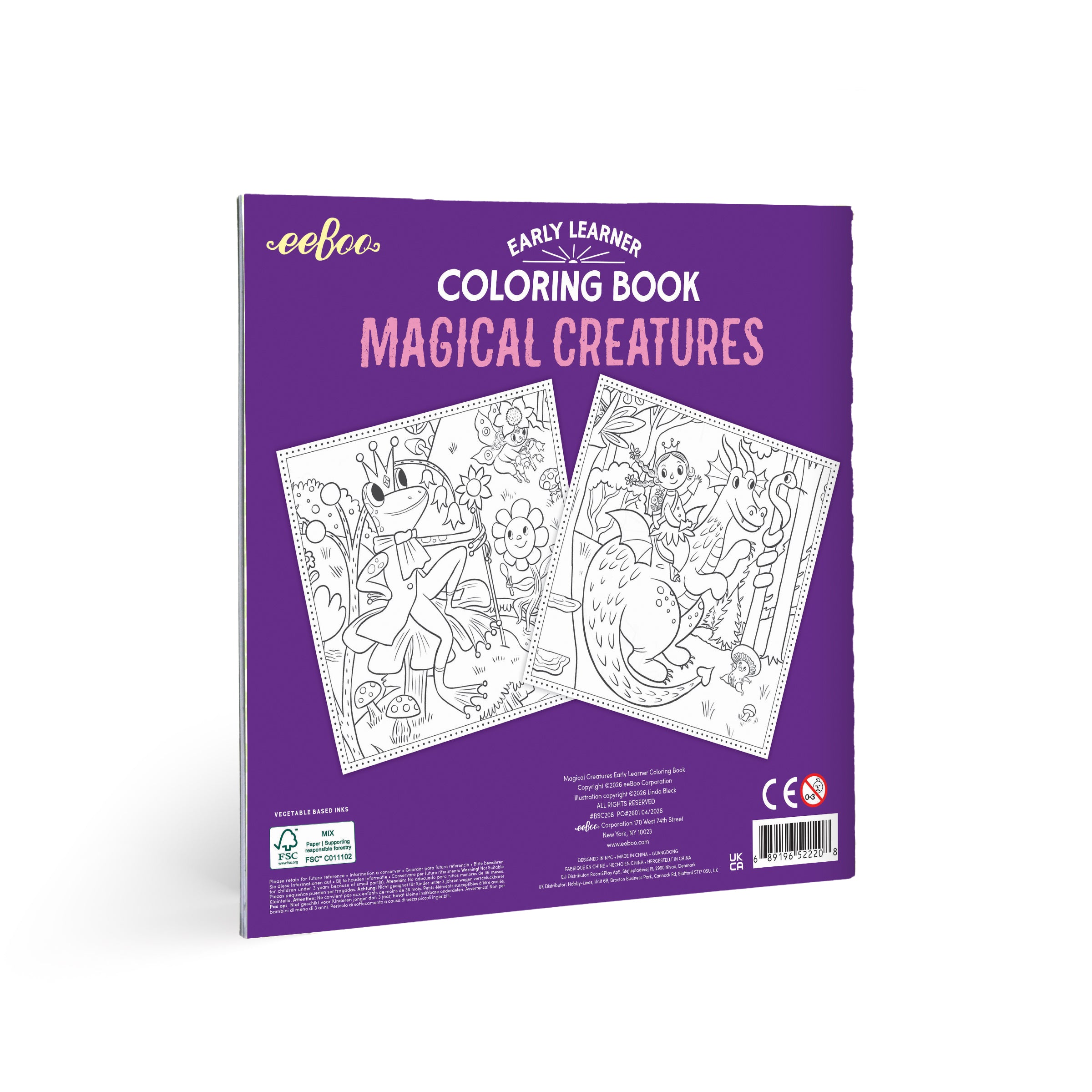 Magical Creatures Square Coloring Book