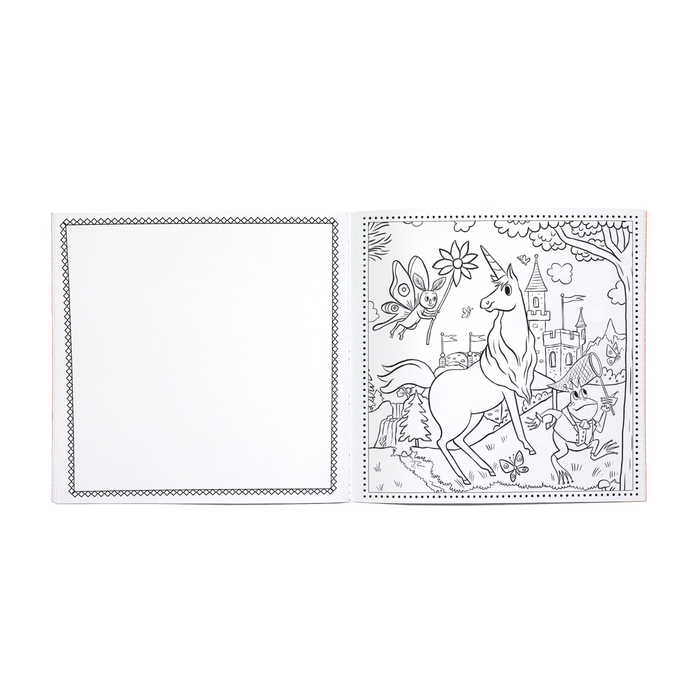 Magical Creatures Square Coloring Book