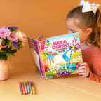 Magical Creatures Square Coloring Book
