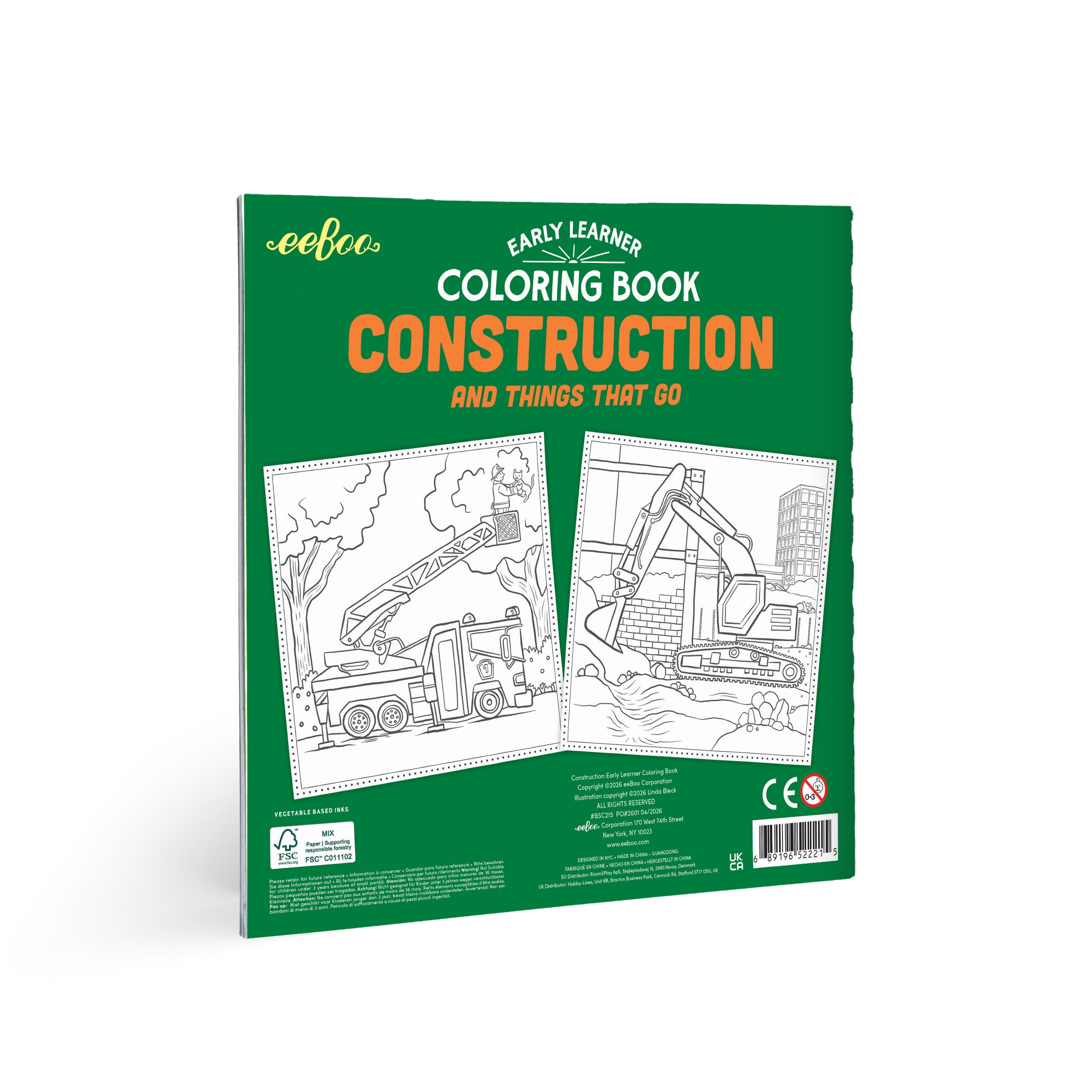 Construction Square Coloring Book