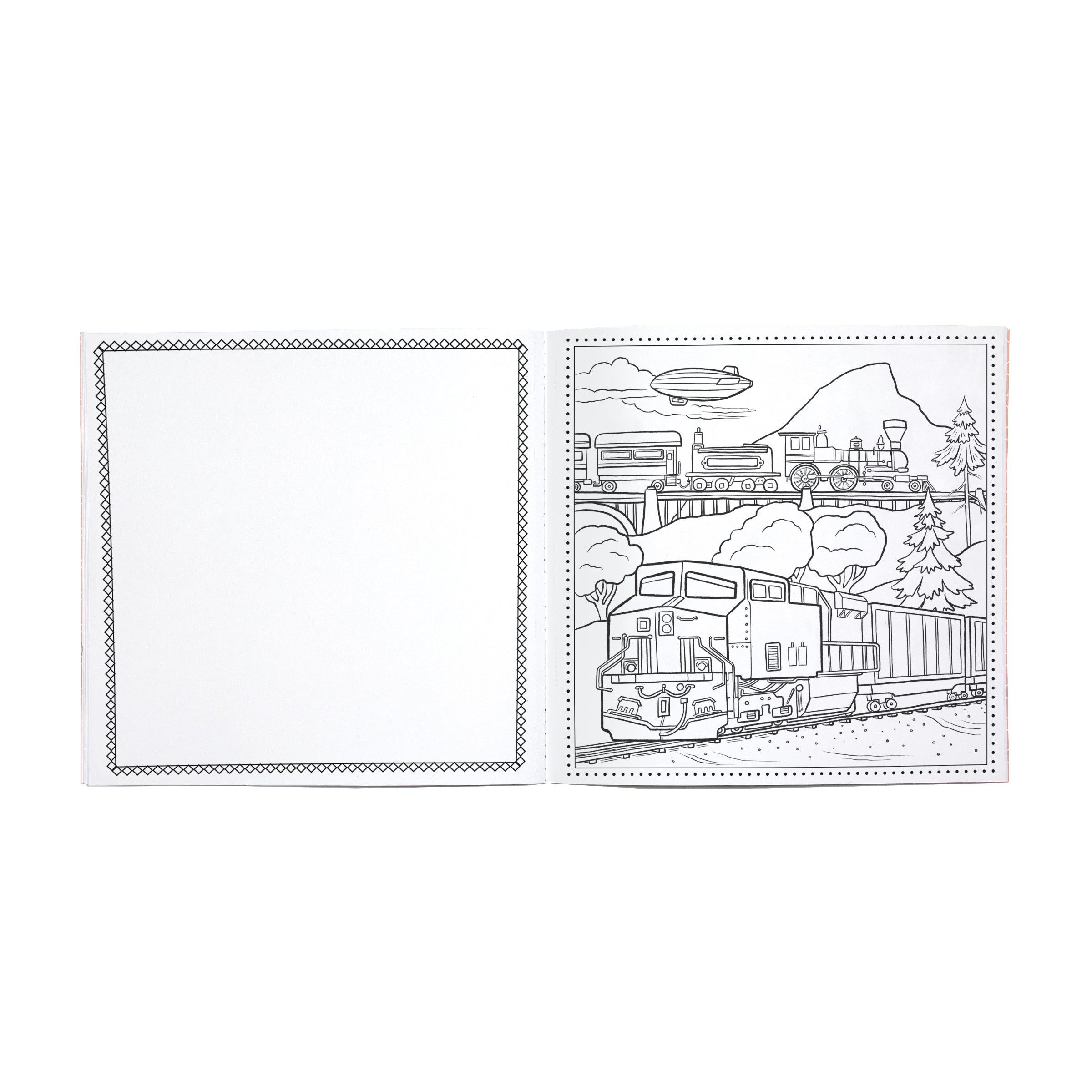 Construction Square Coloring Book
