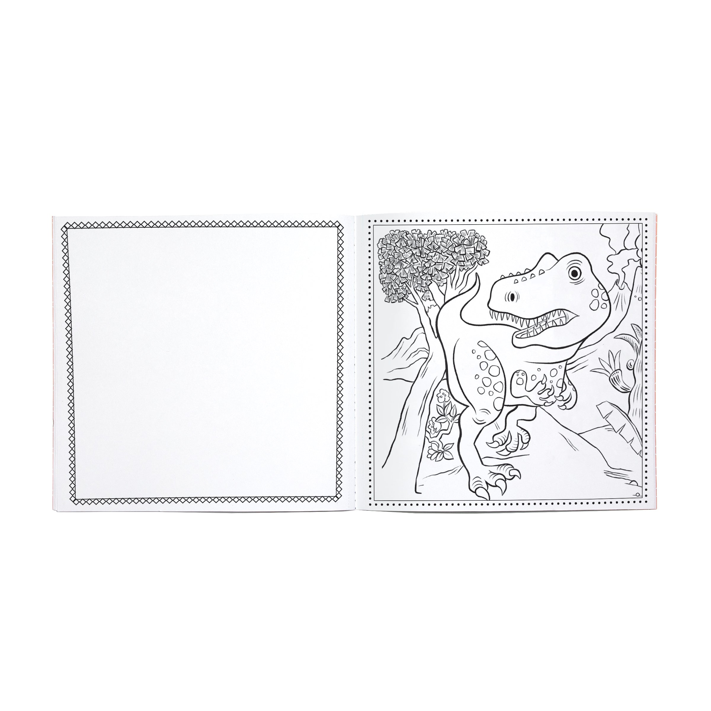 Dinosaur Square Coloring Book