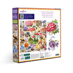 Puzzle box with mushroom illustrations. Bountiful Mushrooms 1000 Piece Puzzle