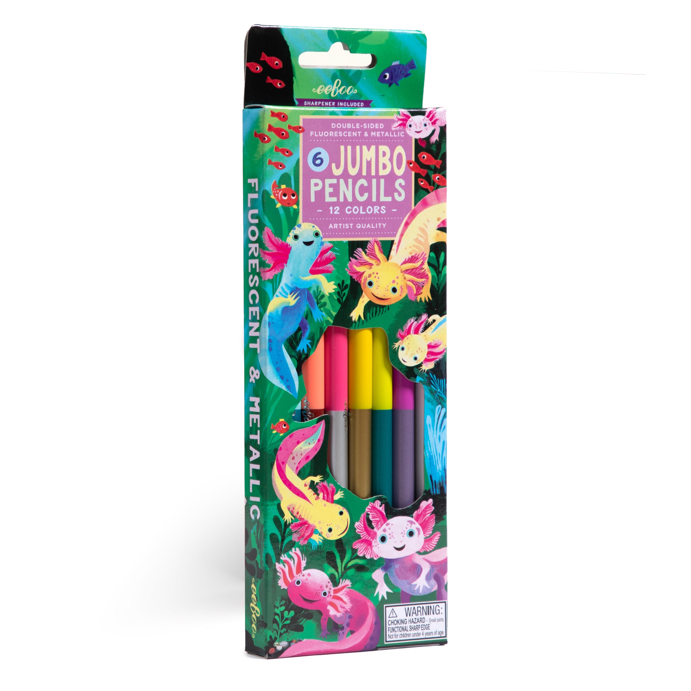 Axolotl 6 Jumbo Special Pencils