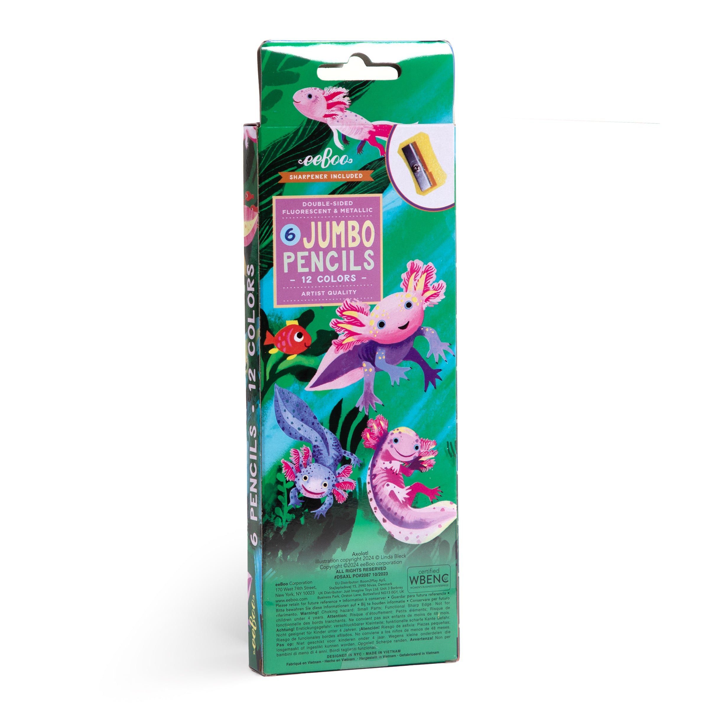 Axolotl 6 Jumbo Special Pencils
