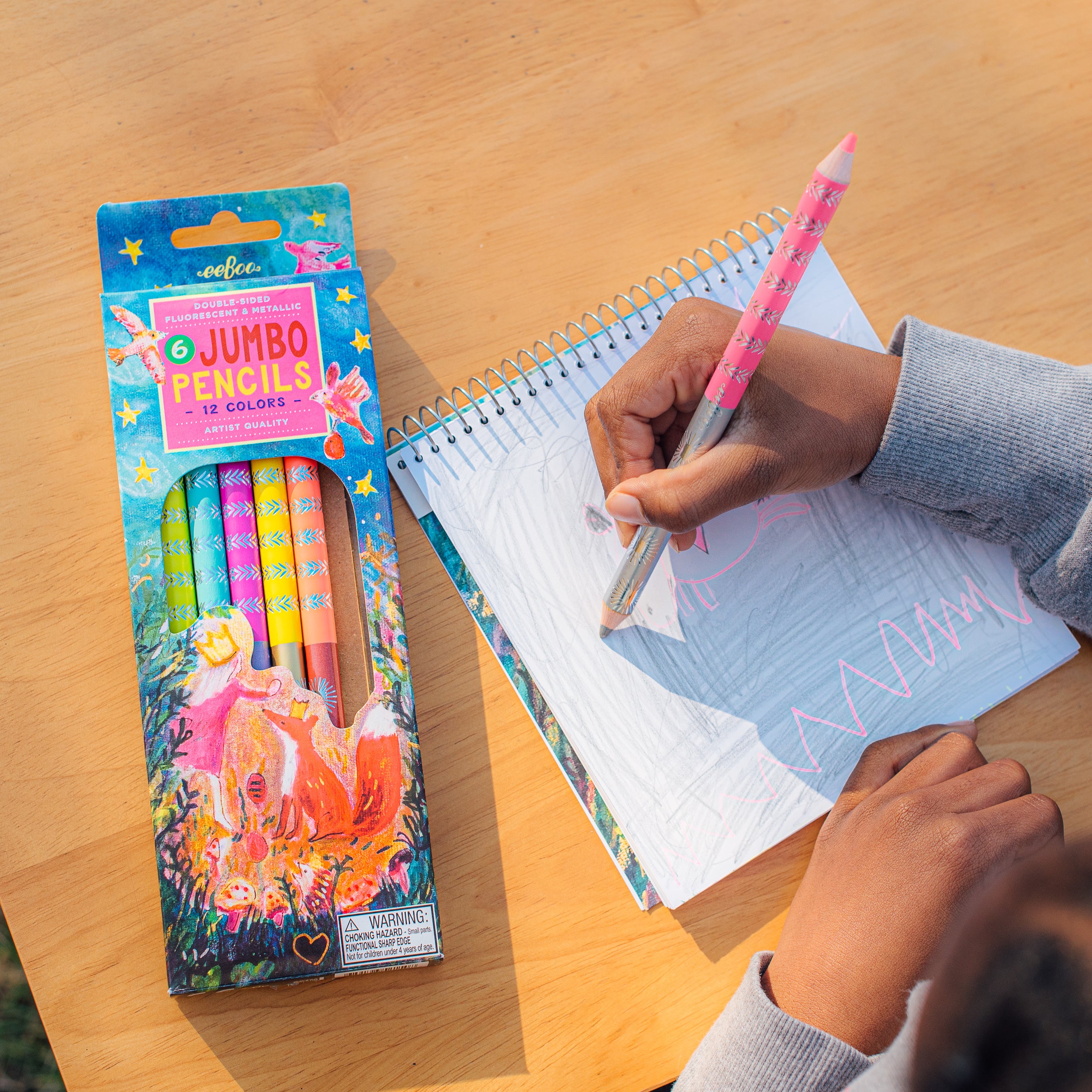 King Fox 6 Jumbo Pencils