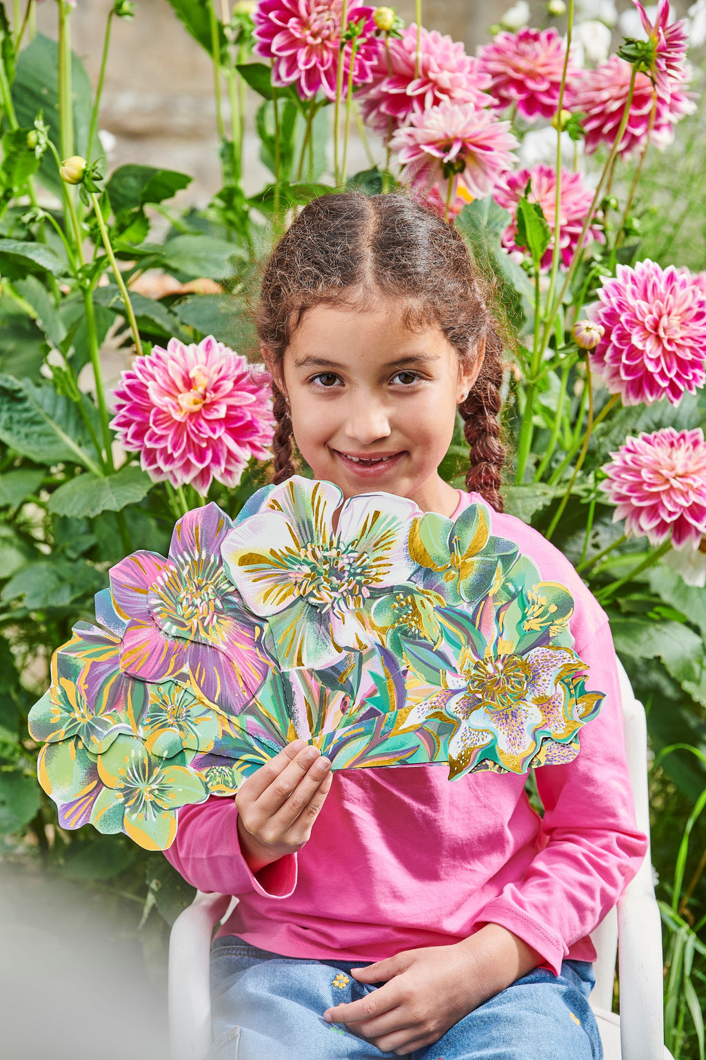 Artist Paper Fan Bundle Flowers (6)