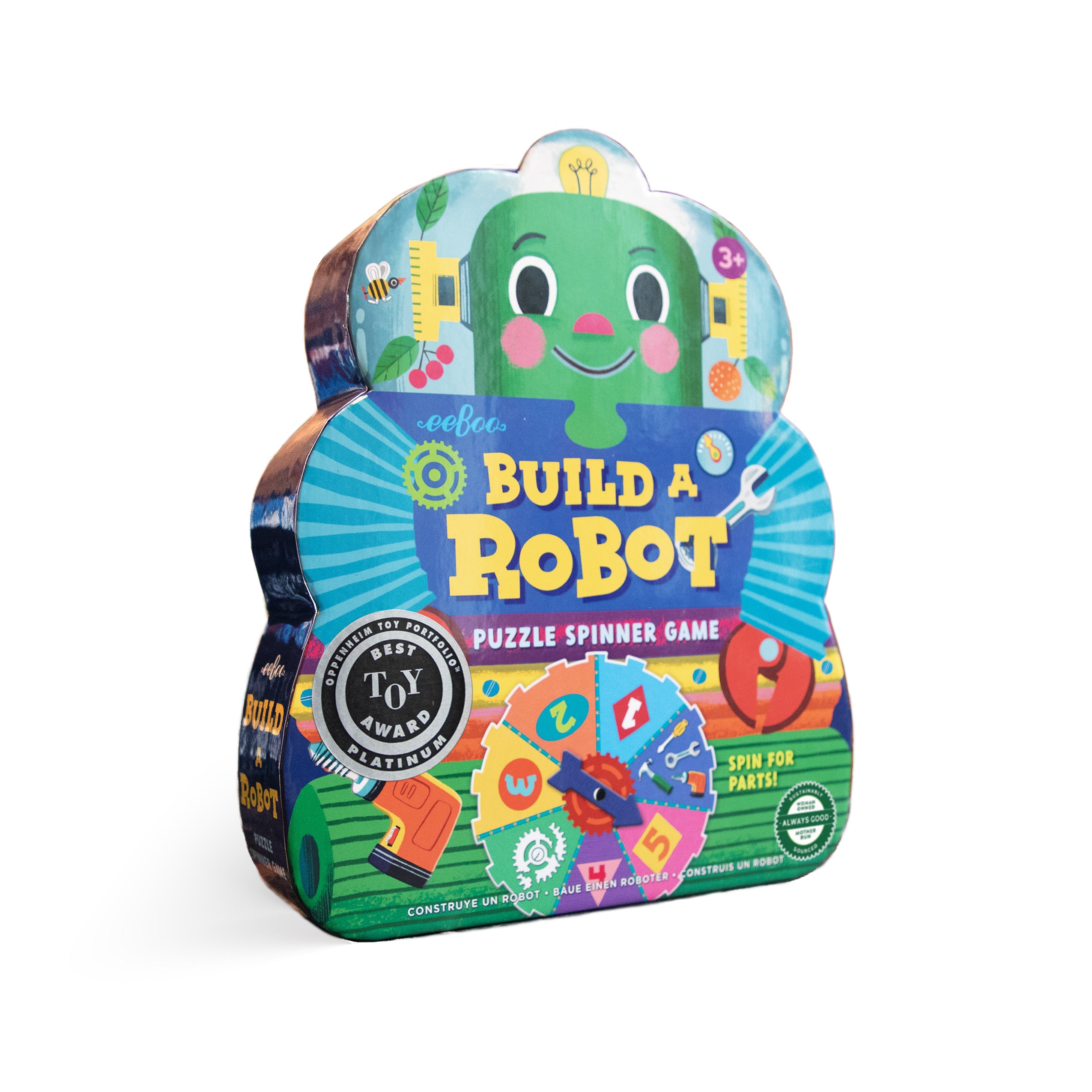 Build a Robot Shaped Spinner Game