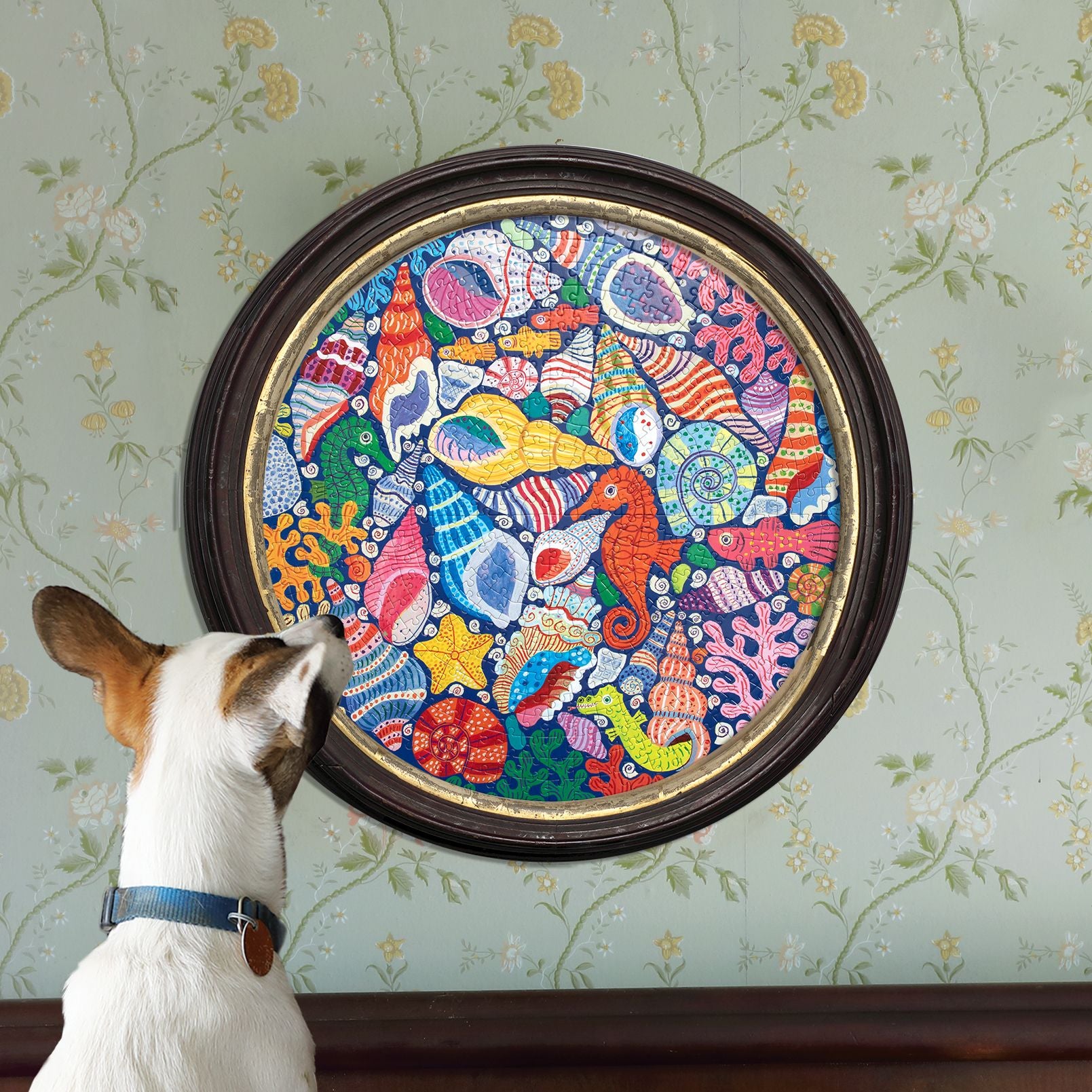 Seahorses, Shells & Coral 500 Round Puzzle