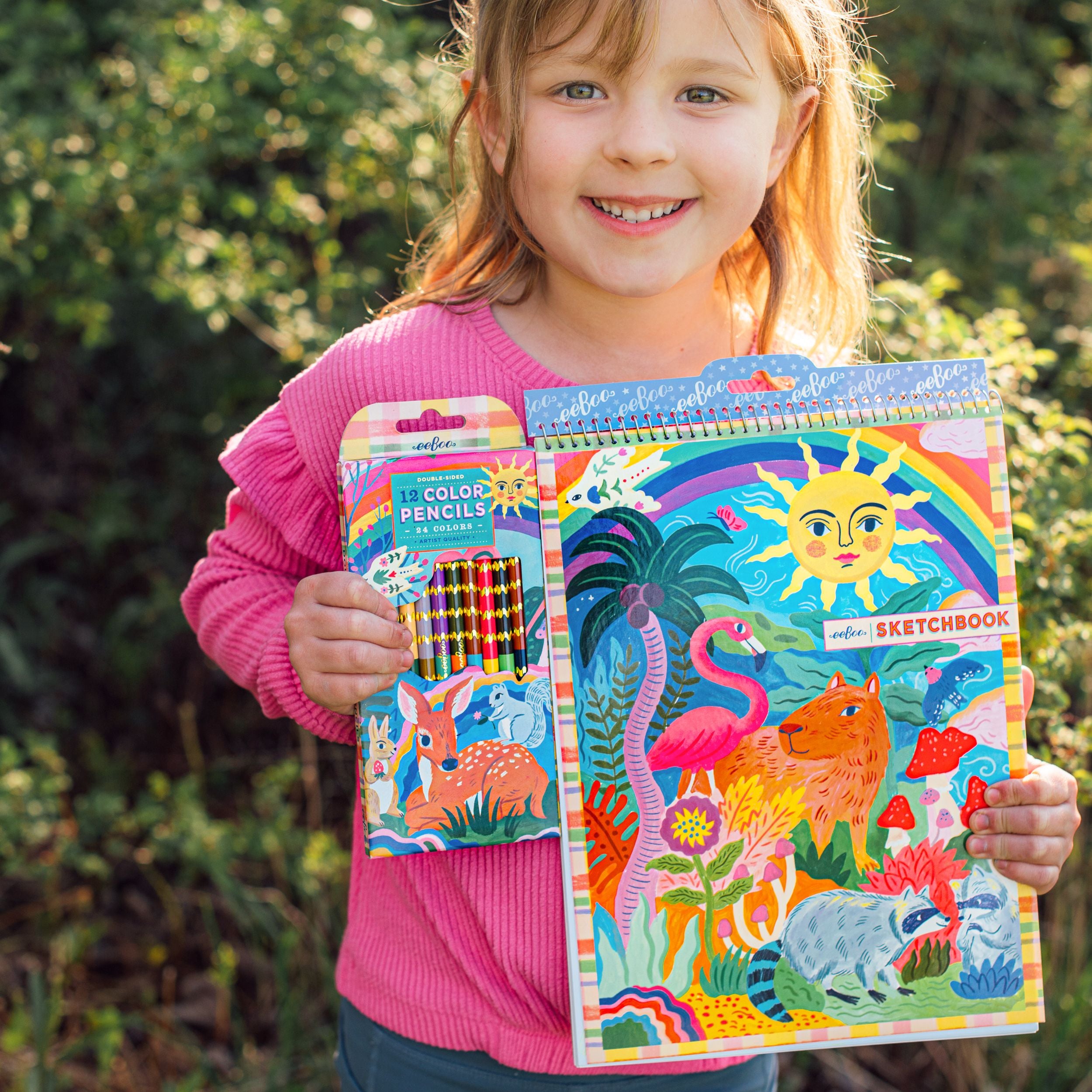 Fawn & Sun 12 Double Sided Color Pencils