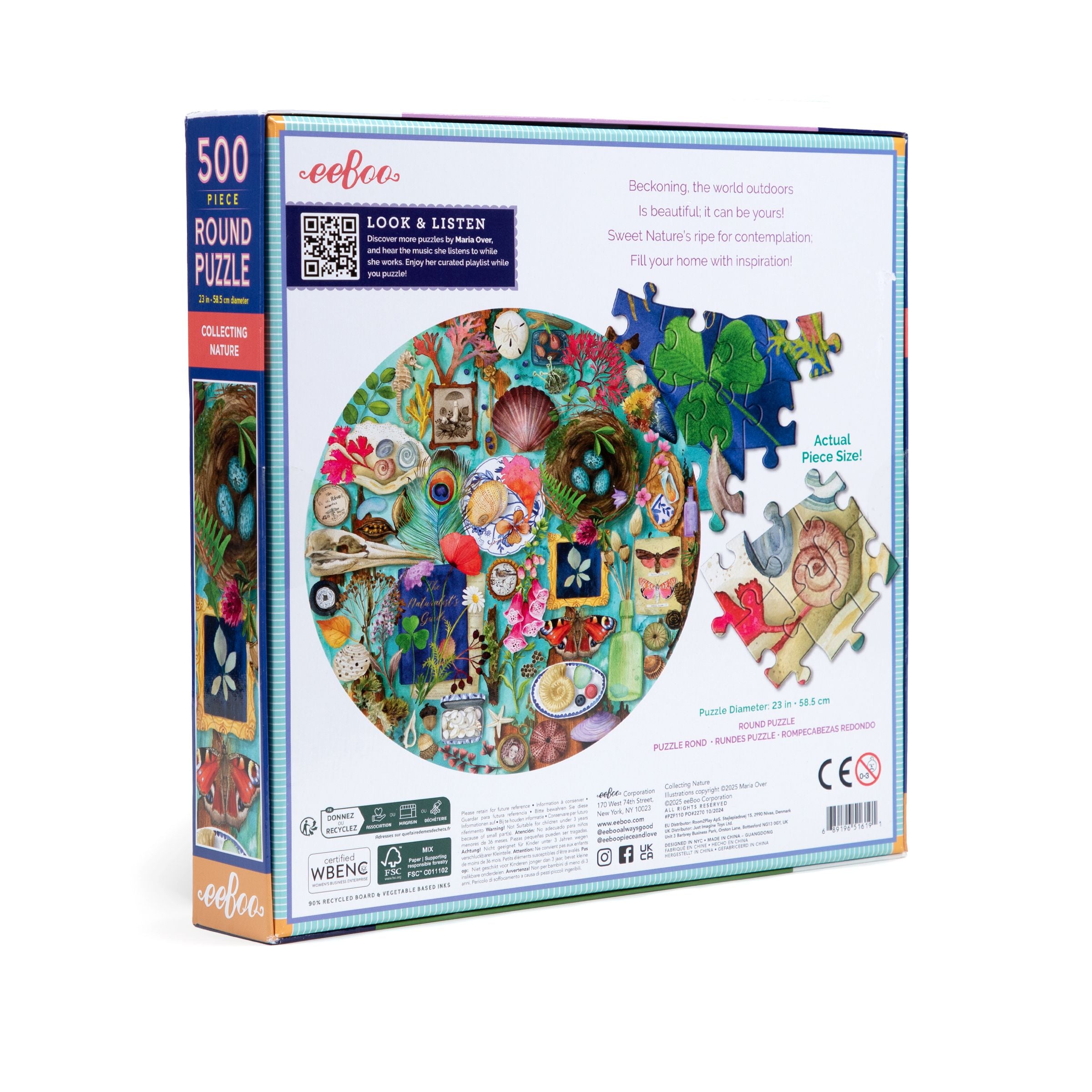 Collecting Nature 500 Piece Round Puzzle