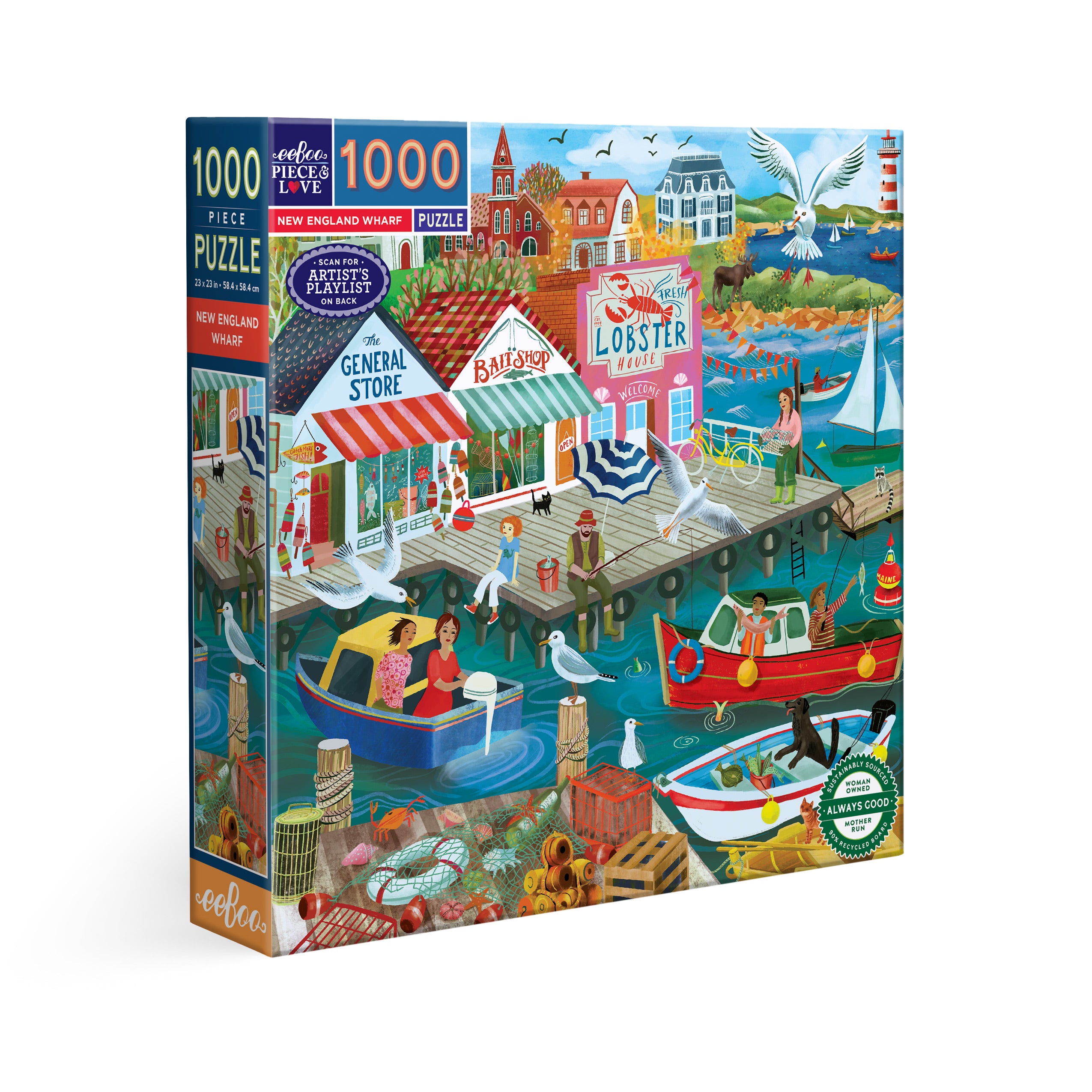 New England Wharf 1000 Piece Puzzle