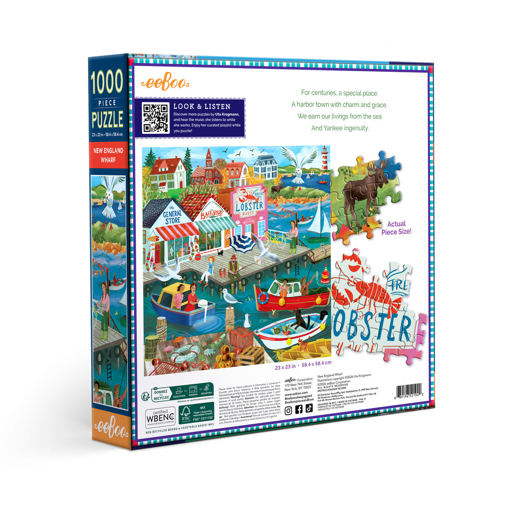 New England Wharf 1000 Piece Puzzle