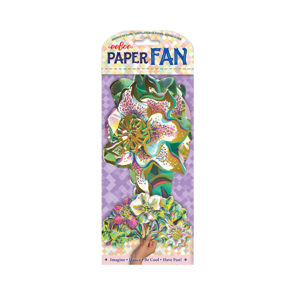 Artist Paper Fan Bundle Flowers (6)