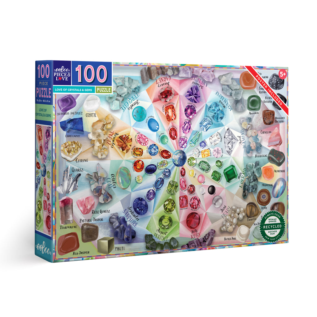 Love of Crystals & Gems 100 Piece Puzzle