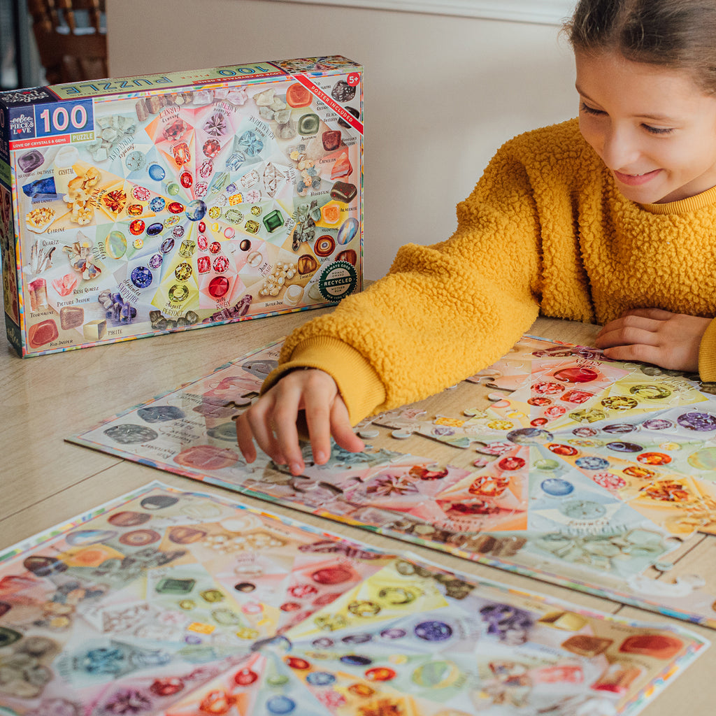 Love of Crystals & Gems 100 Piece Puzzle