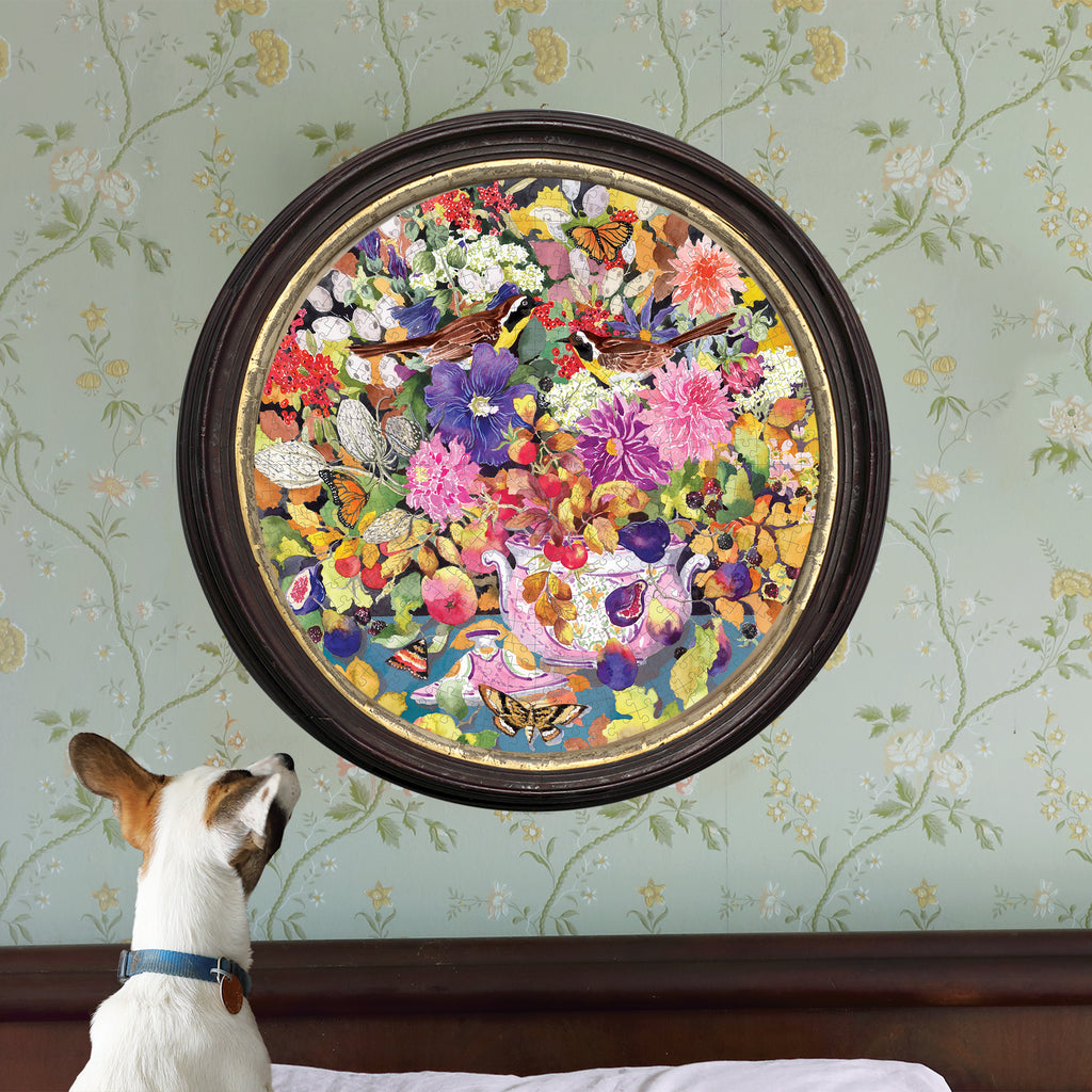 Autumn Bouquet 500 Piece Round Puzzle