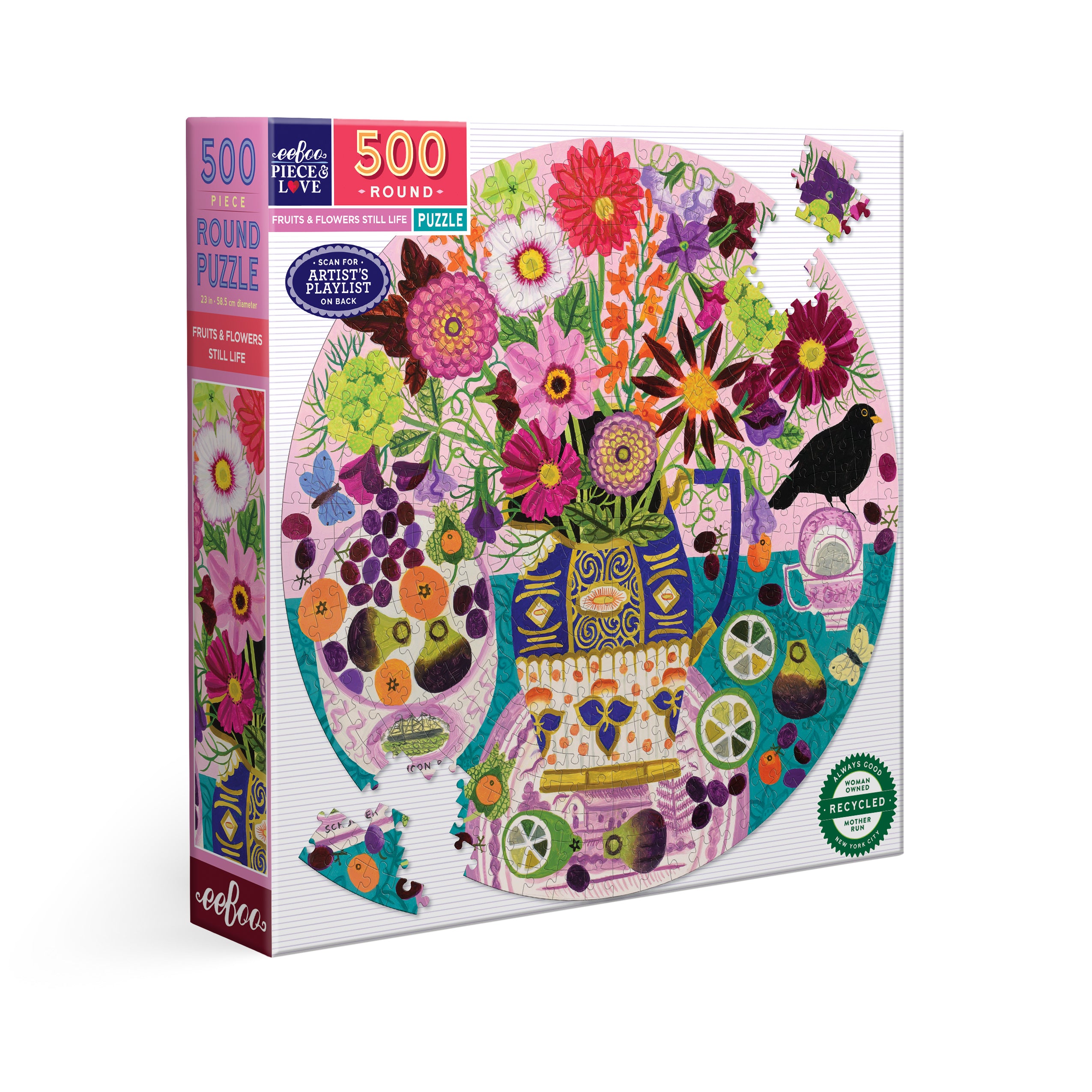 Fruits & Flowers Still Life 500 Piece Puzzle