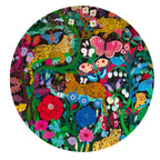 Jaguars and Butterflies 500 Piece Round Puzzle