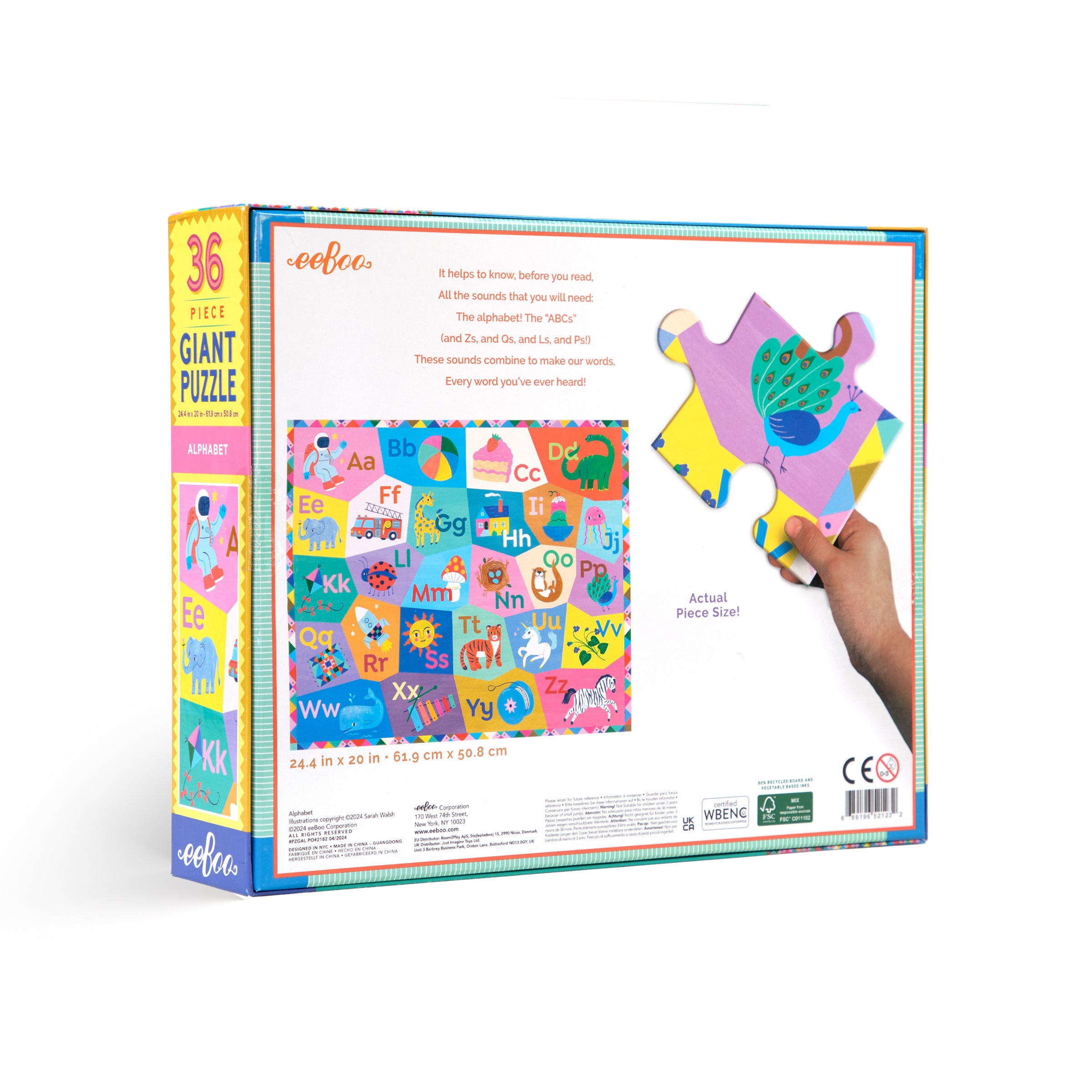Alphabet 36 Piece Giant Puzzle