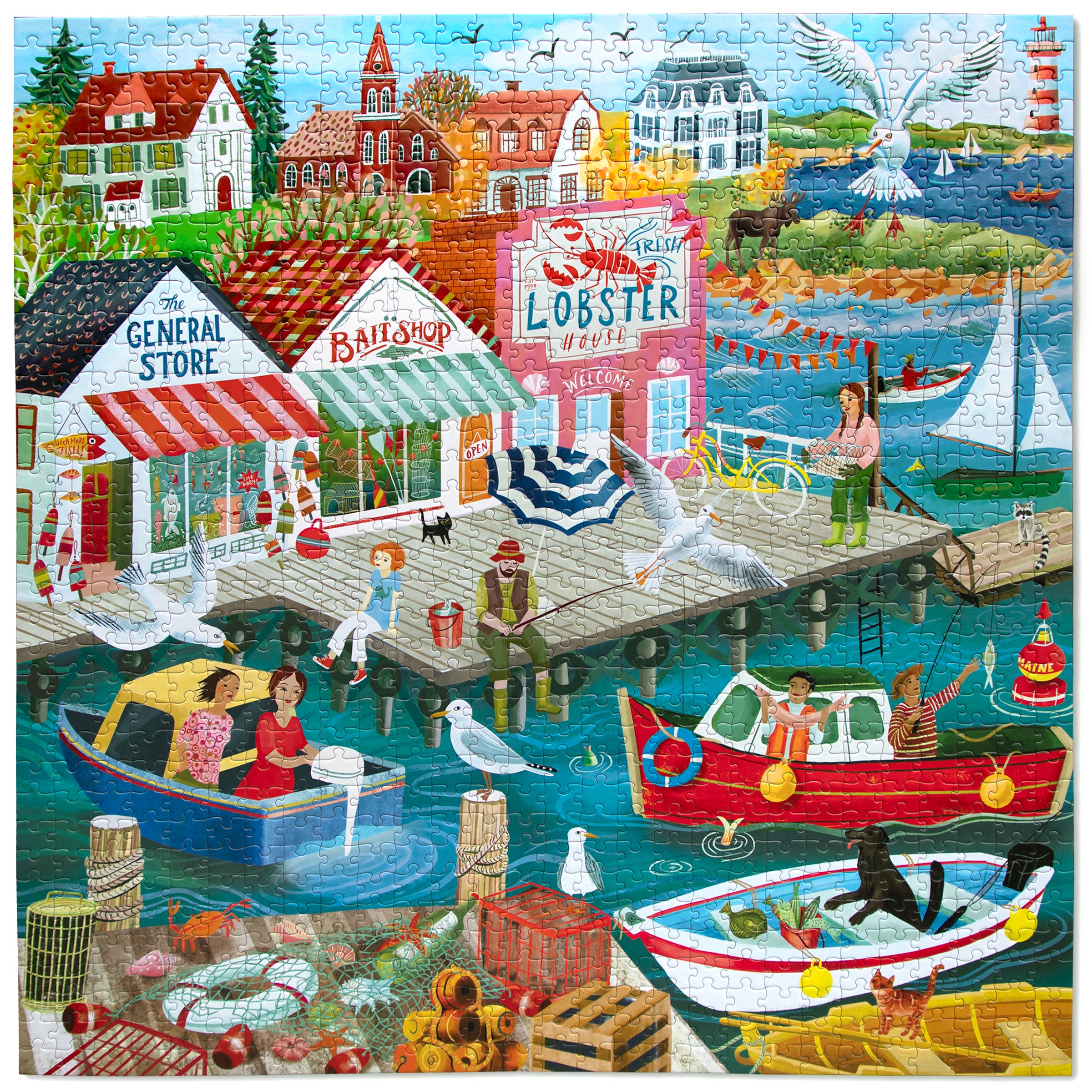 New England Wharf 1000 Piece Puzzle