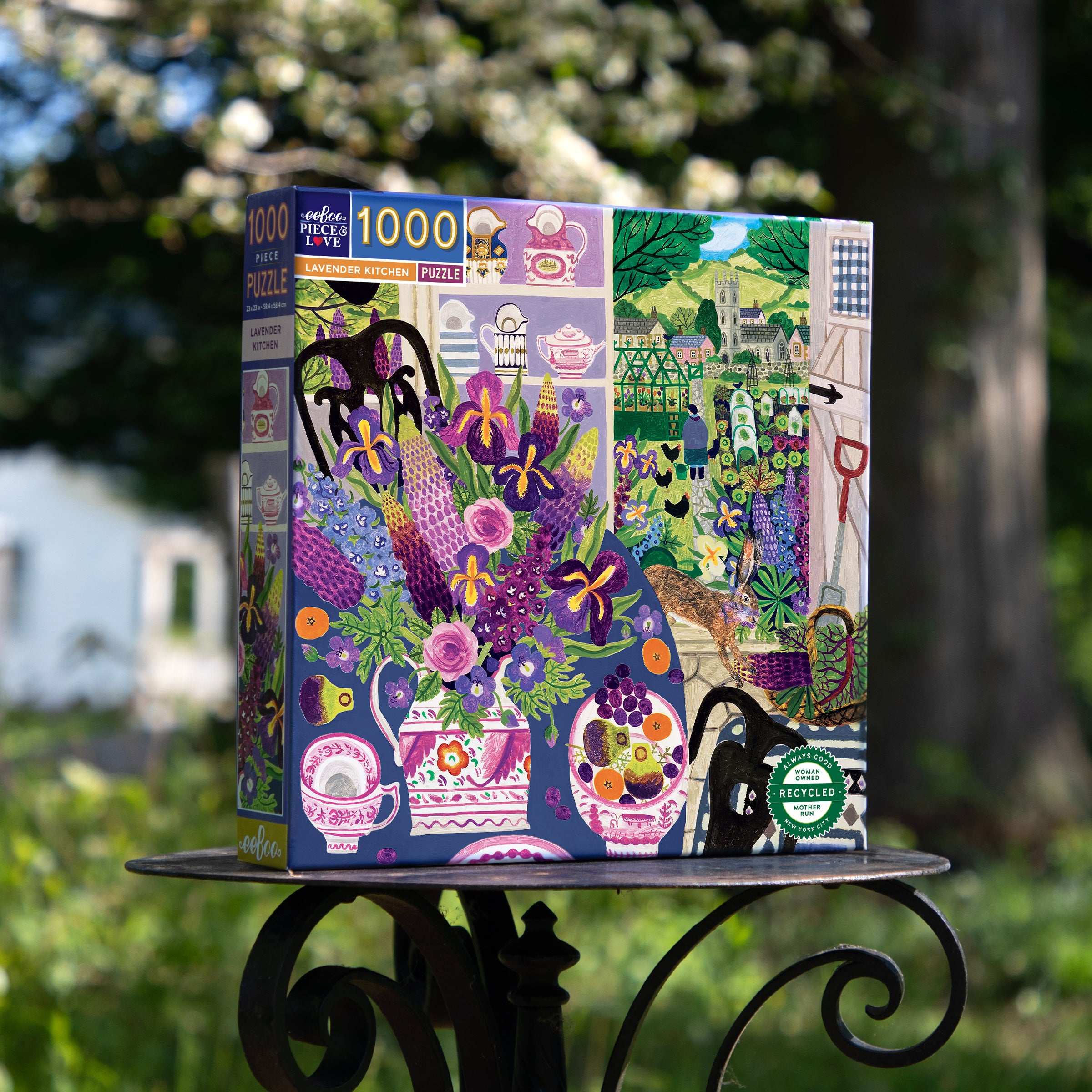 Lavender Kitchen 1000 Piece Square Puzzle