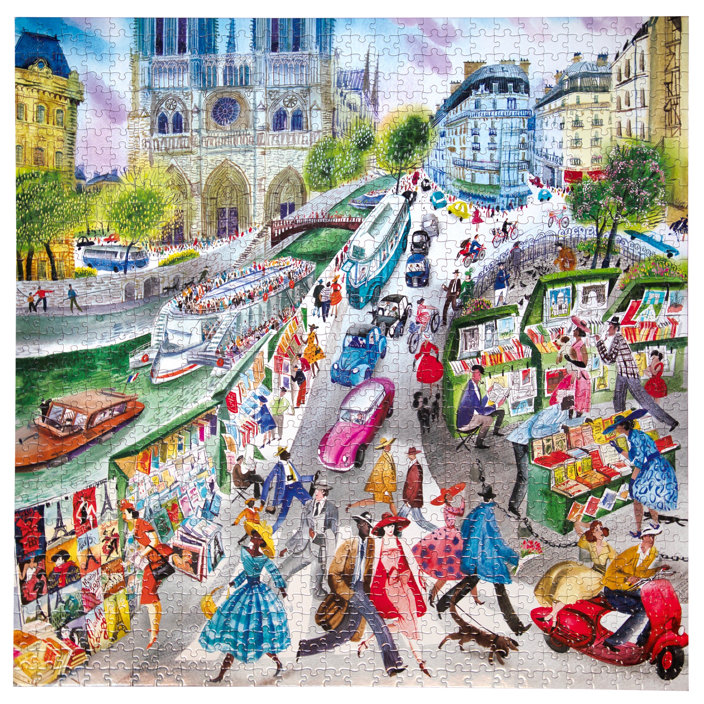 Paris Bookseller 1000 Piece Puzzle