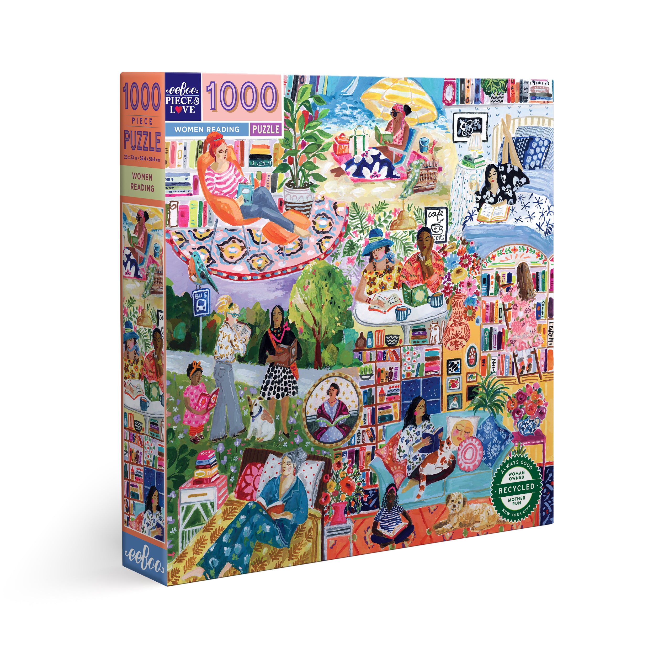 Women Reading 1000 Piece Square Puzzle