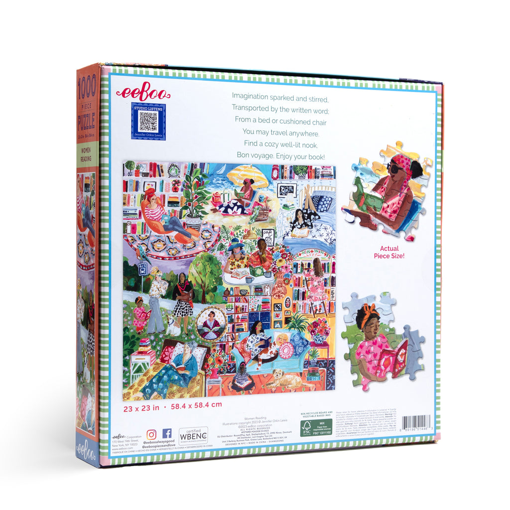 Women Reading 1000 Piece Square Puzzle