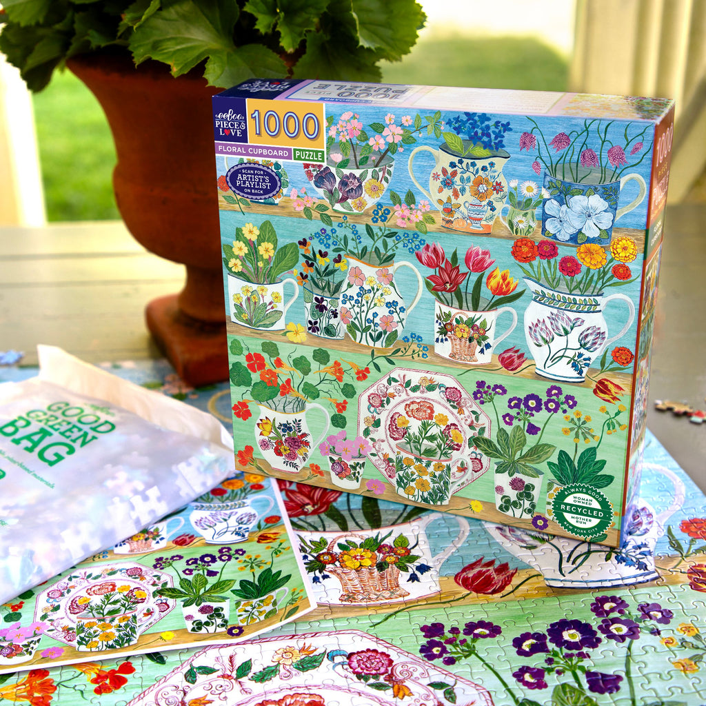 Floral Cupboard 1000 Piece Puzzle