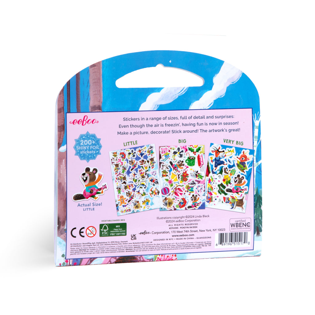 Holiday in the Woods Shiny Sticker Book