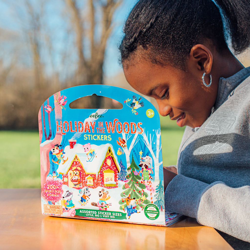Holiday in the Woods Shiny Sticker Book
