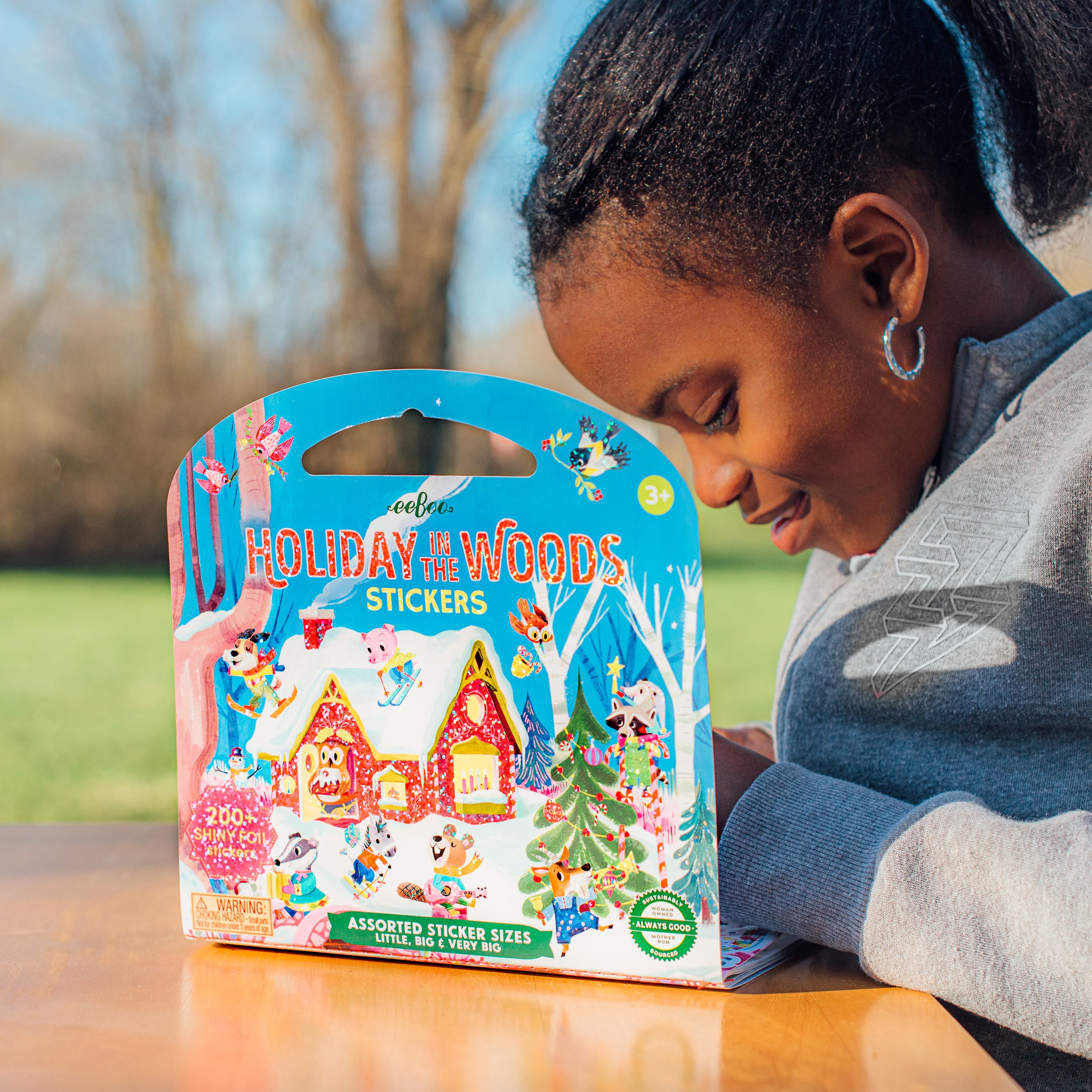 Holiday in the Woods Shiny Sticker Book