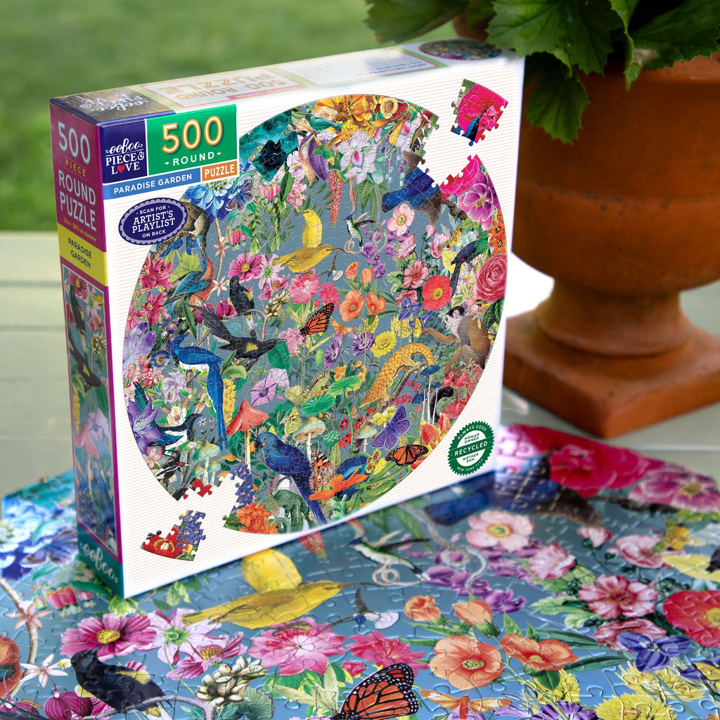 Paradise Garden 500 Round Puzzle