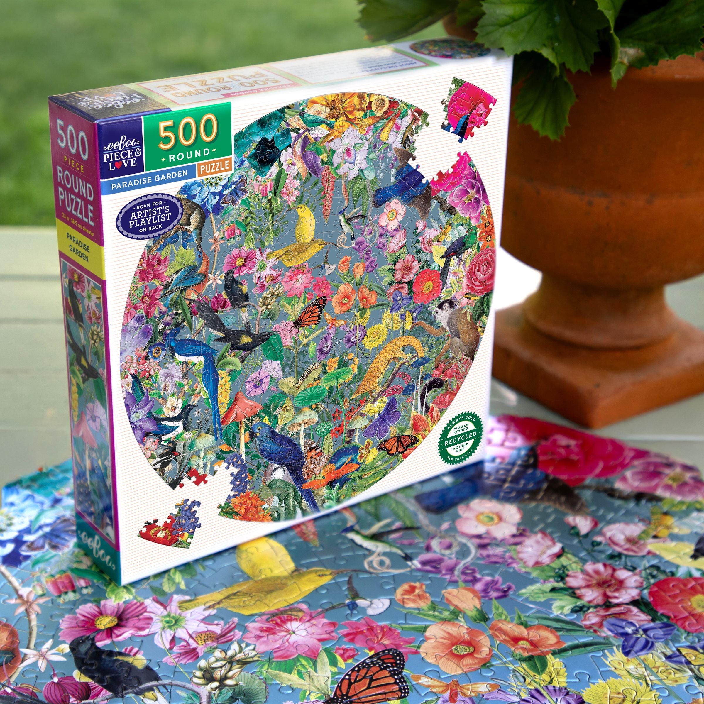 Paradise Garden 500 Round Puzzle