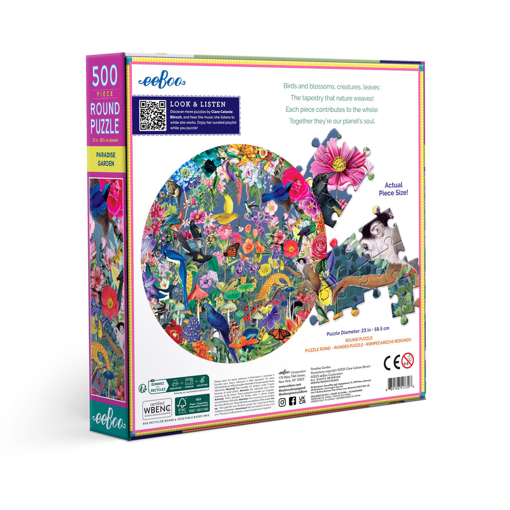 Paradise Garden 500 Round Puzzle