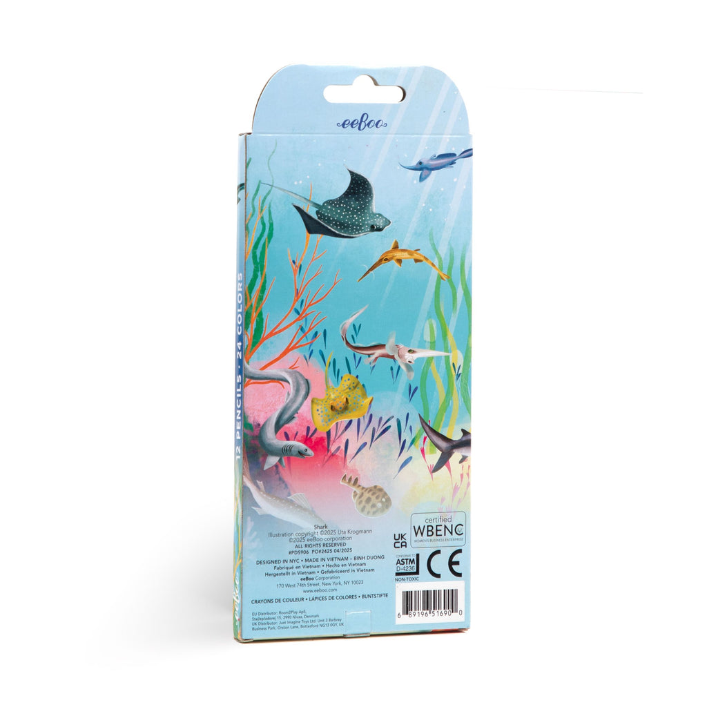Shark 12 Double Sided Color Pencils