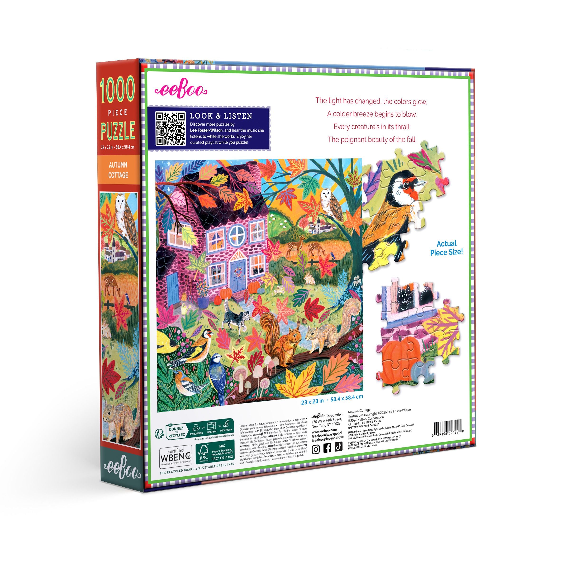 Autumn Cottage 1000 Piece Puzzle