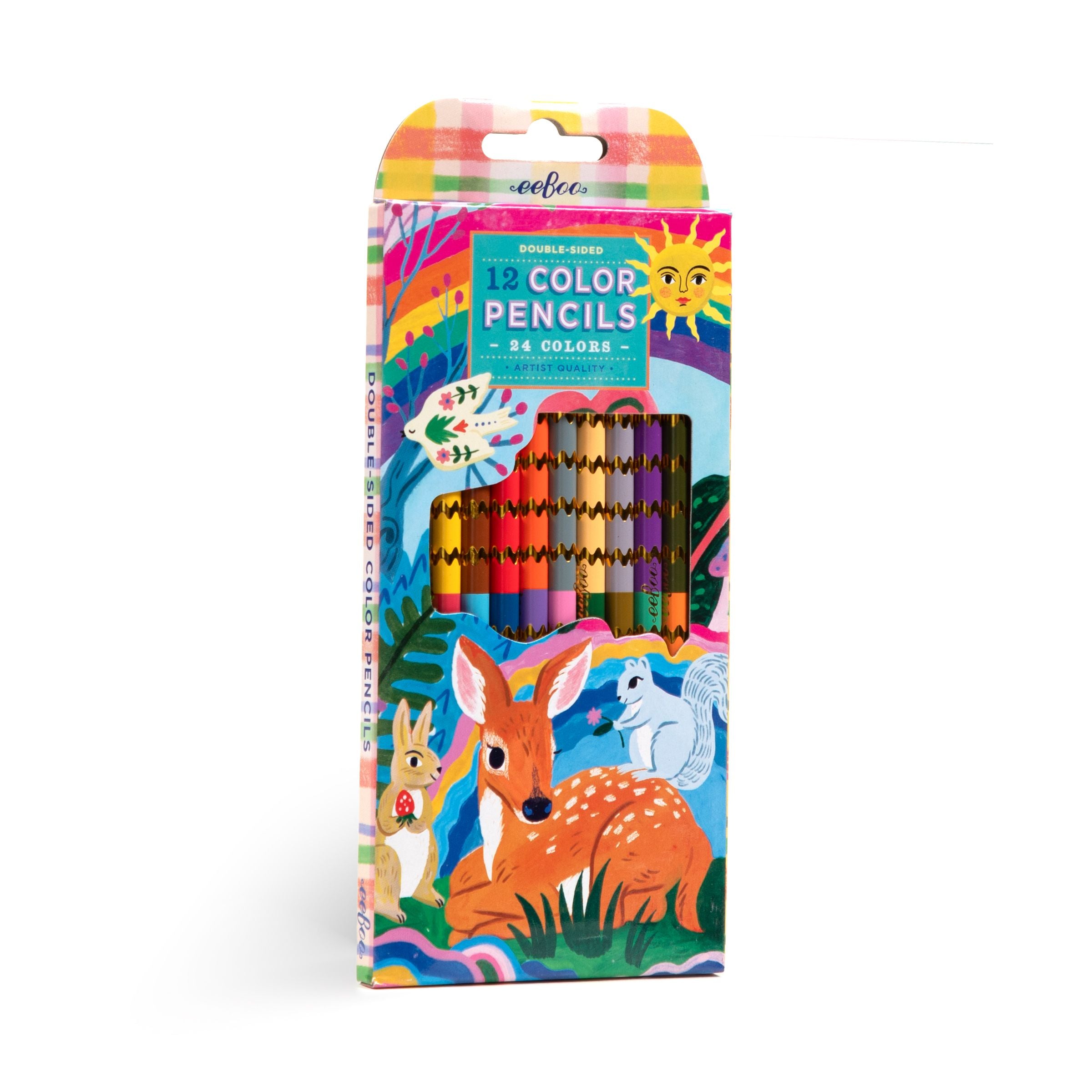 Fawn & Sun 12 Double Sided Color Pencils