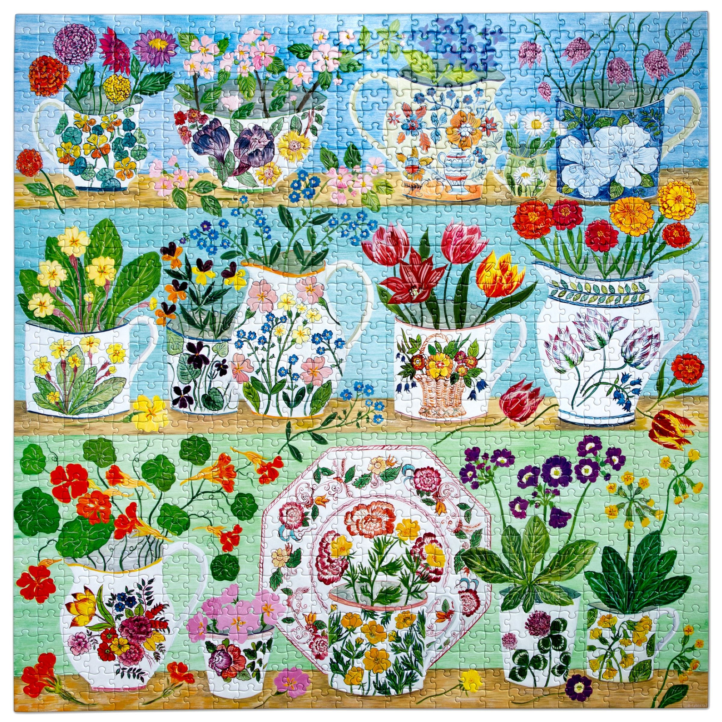 Floral Cupboard 1000 Piece Puzzle